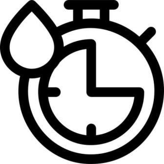 Uhr mit Tropfen