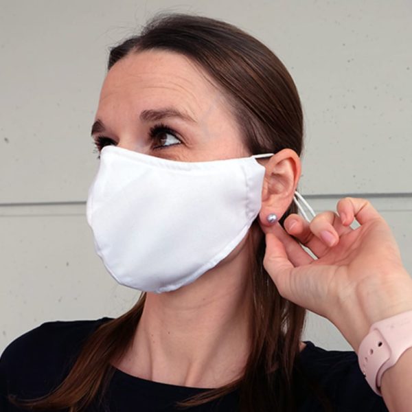 Mundmaske Vera Weiß
