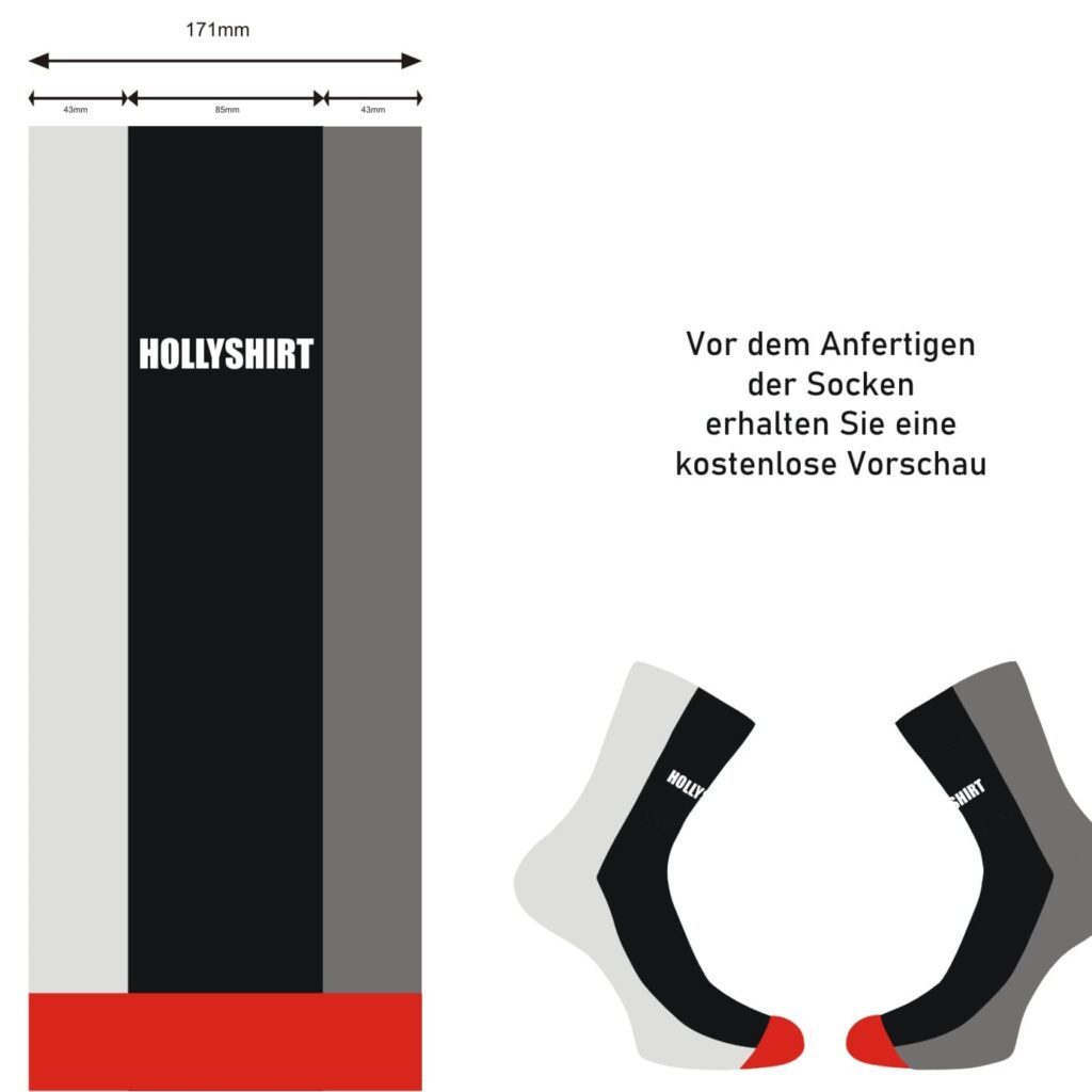 Socken mit eingewebtem Motiv
